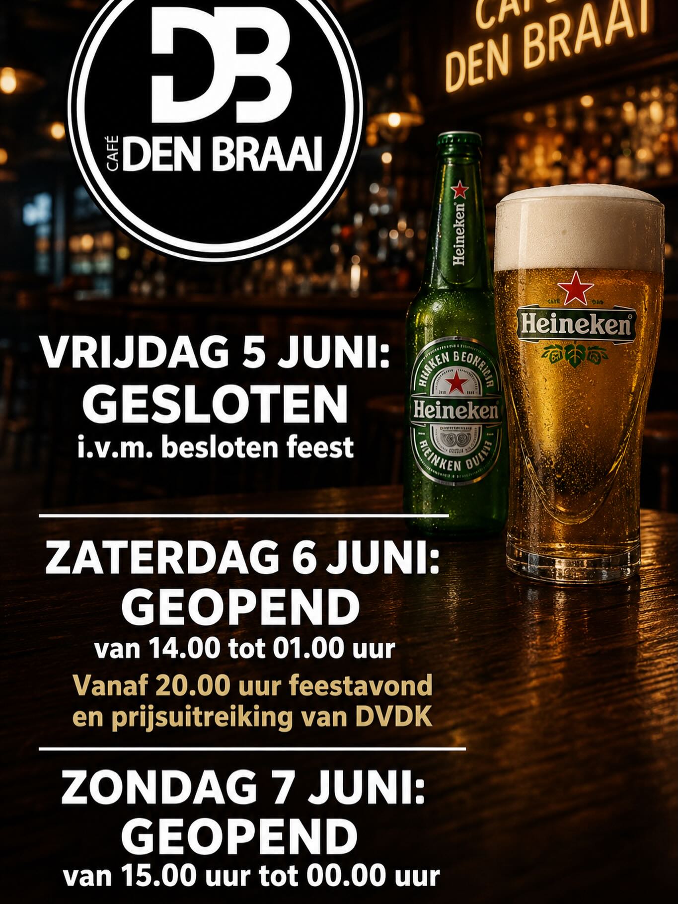Aangepaste openingstijden dit weekend‼️